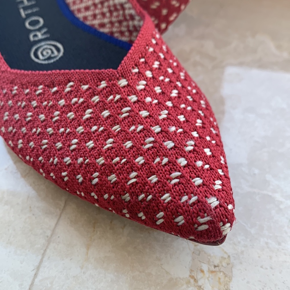 rothys red varsity stripe